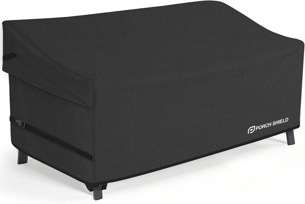 Porch Shield Waterproof Outdoor Sofa Cover 77W x 35D x 35H inch, Black