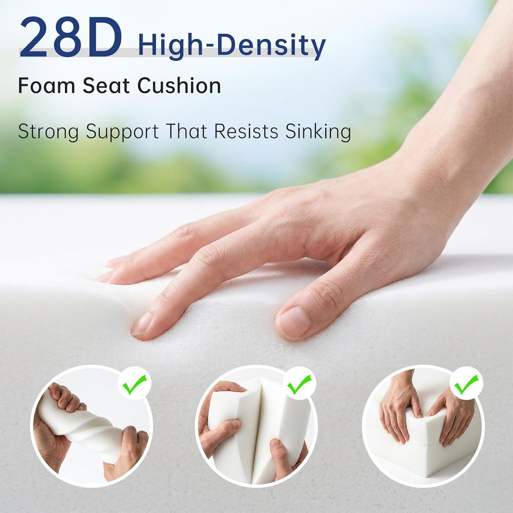 Luxury Outdoor Seat Cushion Set-22 x 24 x 6 Inch Outdoor Chair Cushions with ...