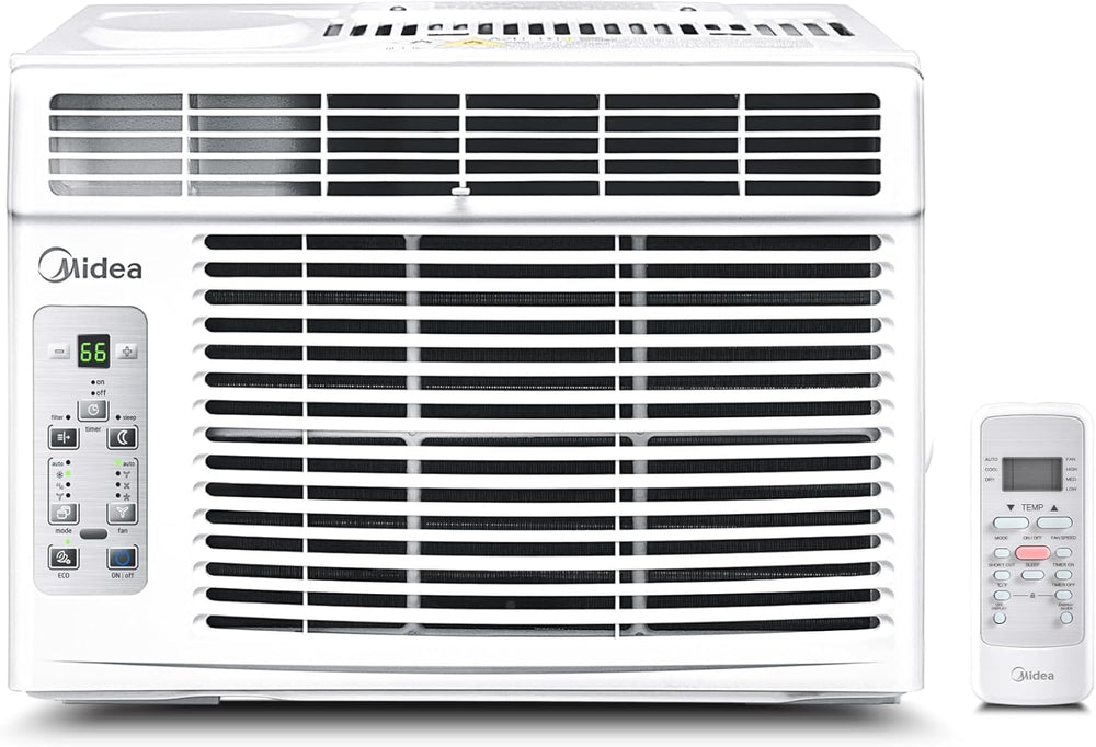 Midea 6,000 BTU Window Air Conditioner, 3-in-1 Cool/Fan/Dehumidifier Window A...