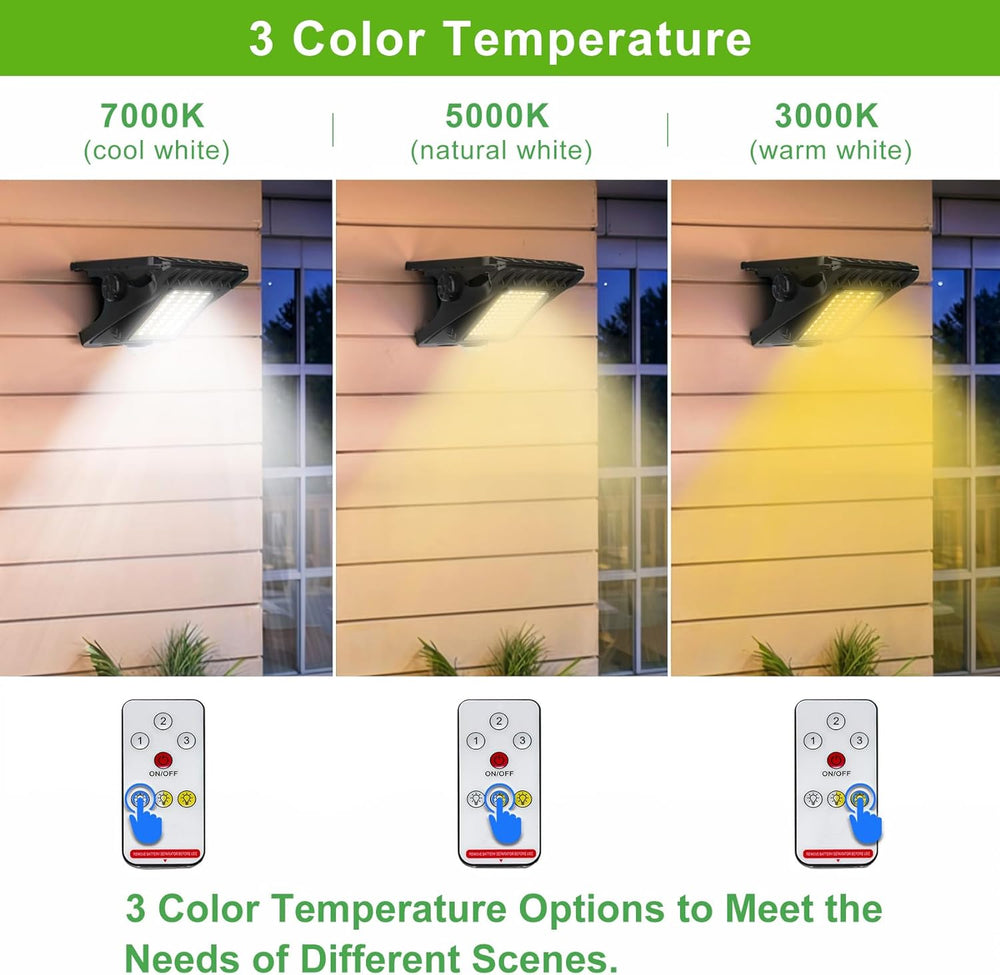Tryme 118Leds Solar Lights Outdoor Clip Motion Sensor Lights Security Light 3...