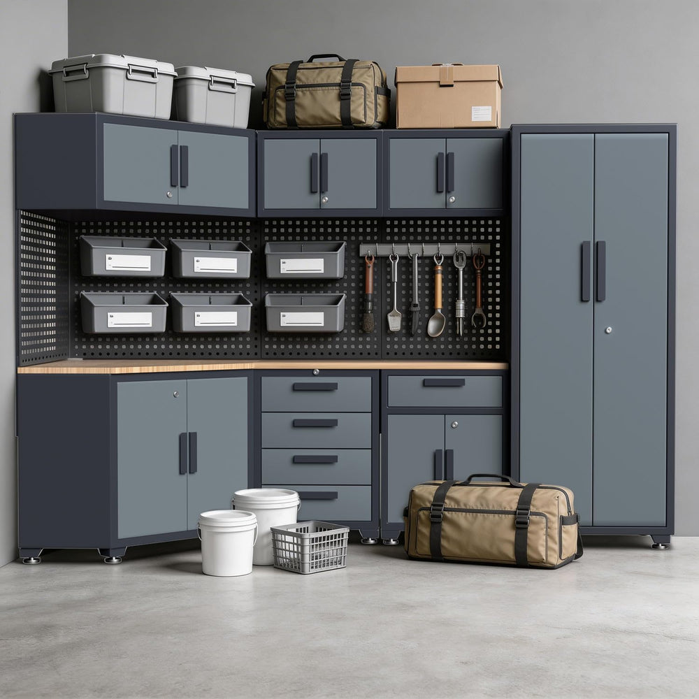 16PCS Garage Storage Cabinet System