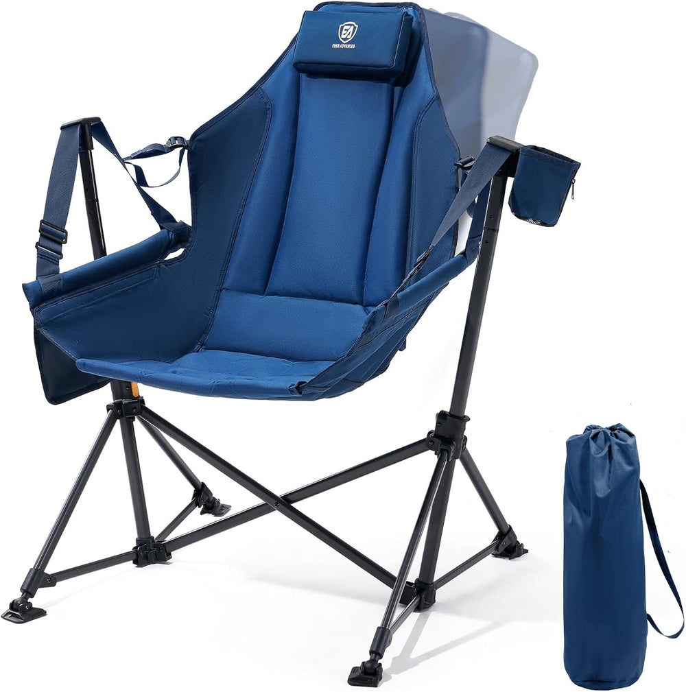 EVER ADVANCED Hammock Camping Chair, Oversized Heavy Duty Swing Chair with De...