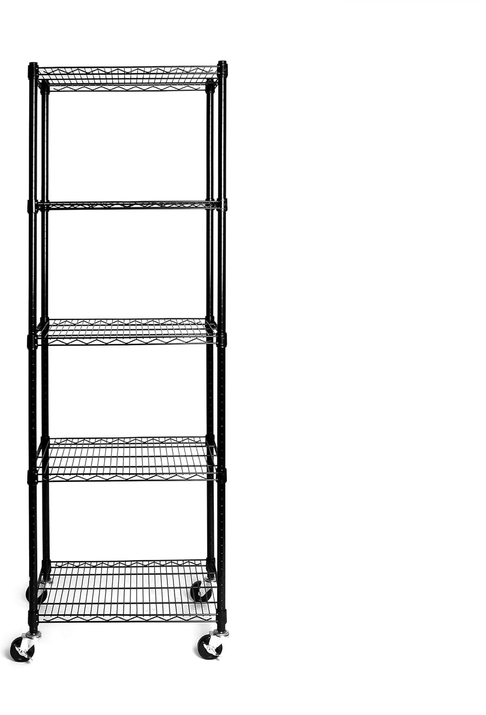 UltraDurable 5-Tier NSF Wire Shelving Unit, 24"W x 18"D x 75"H...