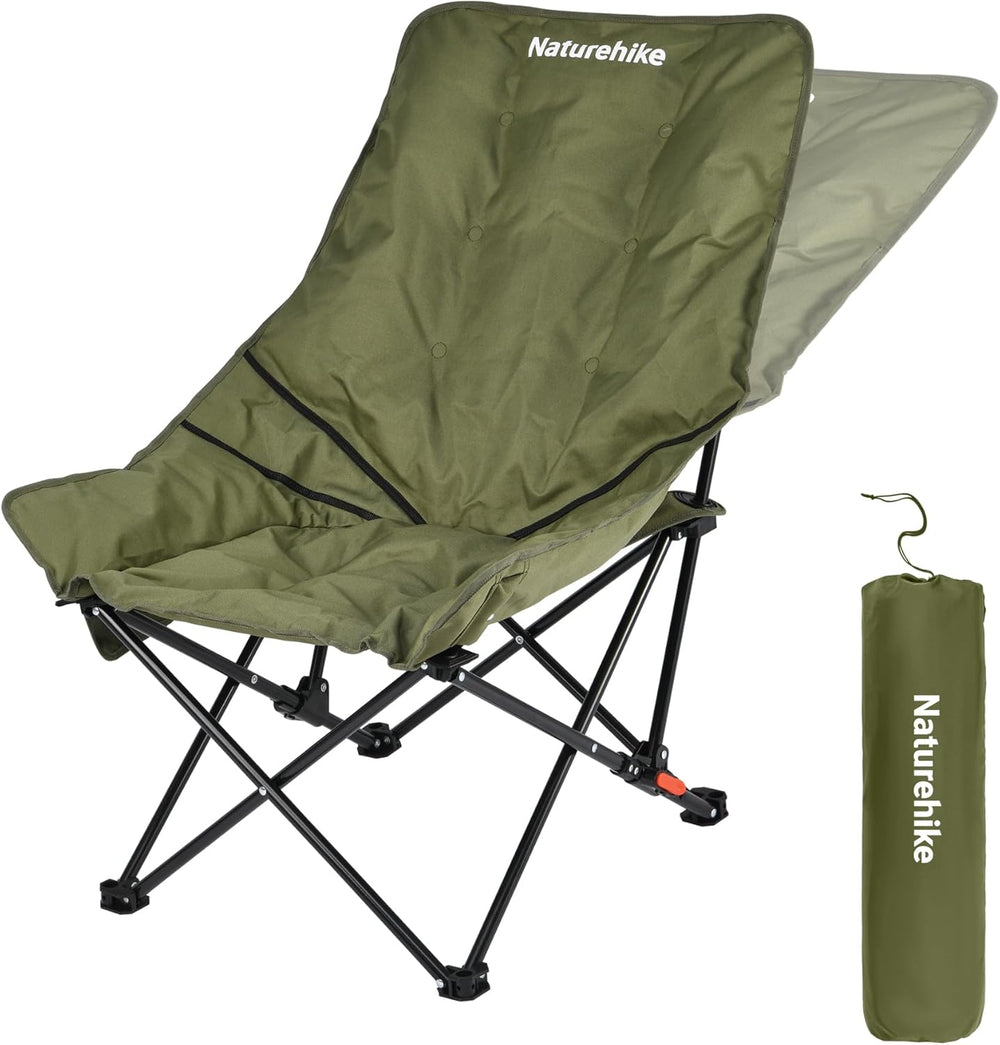 Naturehike Seastar Padded Camping Chair, Oversized 2-Position Adjustable Fold...