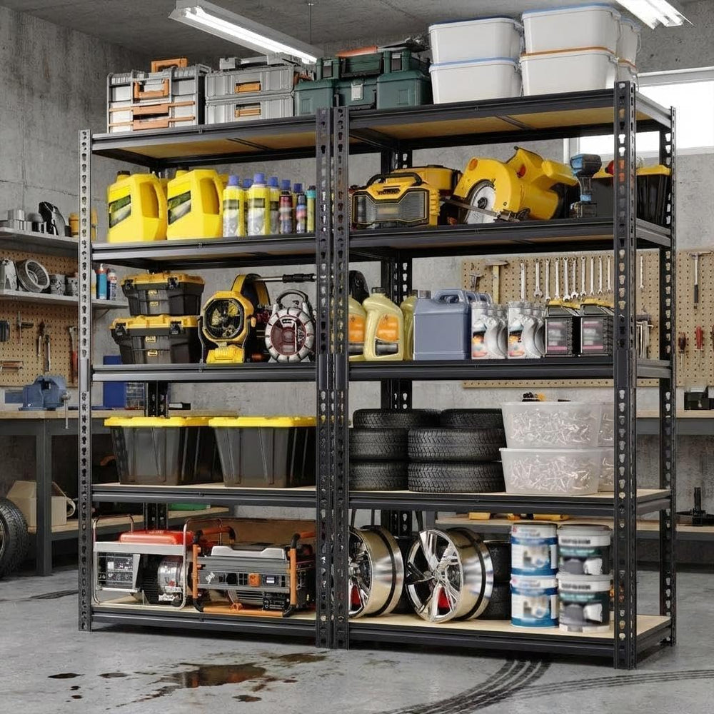 Garvee 5 Tier Heavy Duty Garage Storage Shelves, 48" W x 24" D x 72...