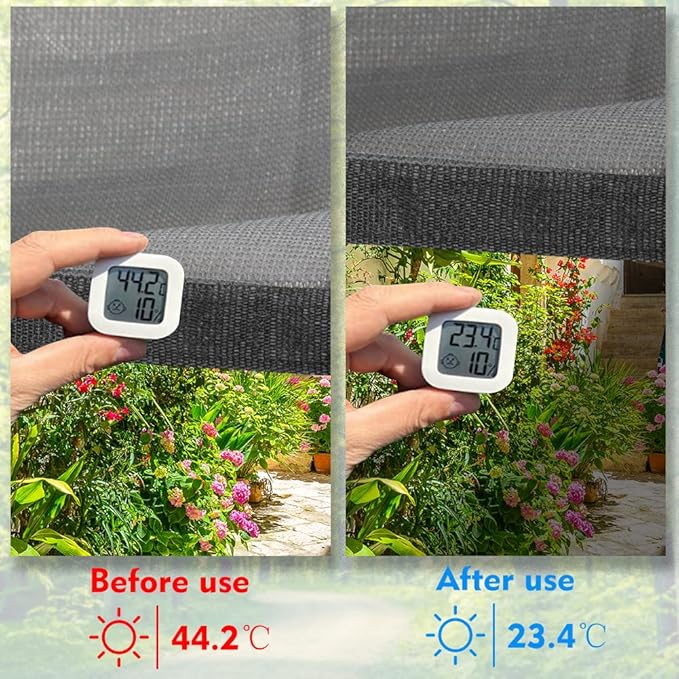 90% Shade Cloth Sun Shade Fabric for Patio Garden Pergola Shade Cover Canopy ...