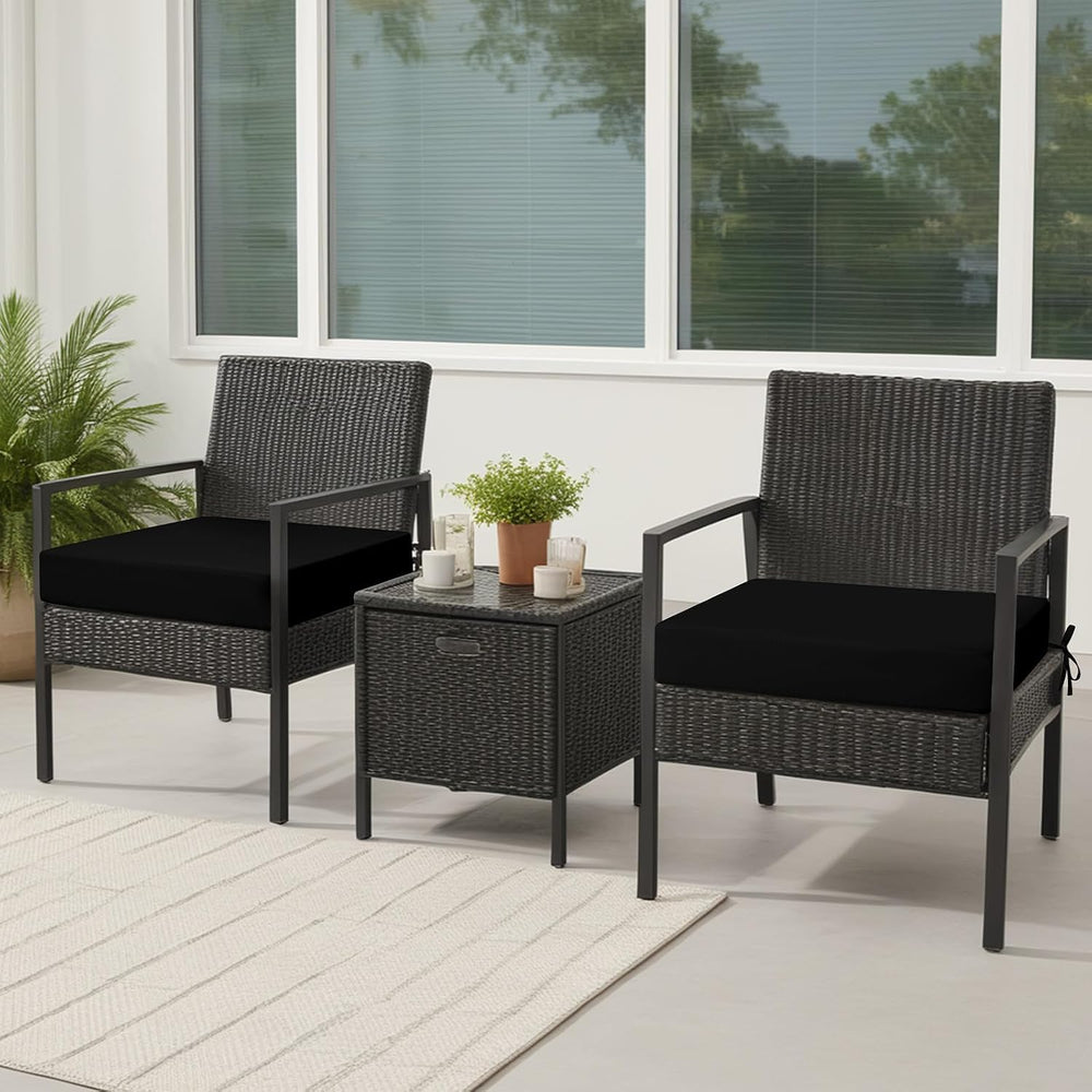 idee-home Outdoor Chair Cushions Set of 4, Waterproof Outdoor Seat Cushions