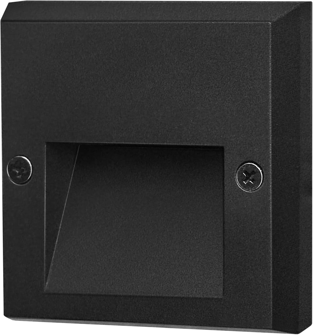 GKOLED 6-Pack Slim Square Low Voltage Deck Post Lights, Outdoor Step Light