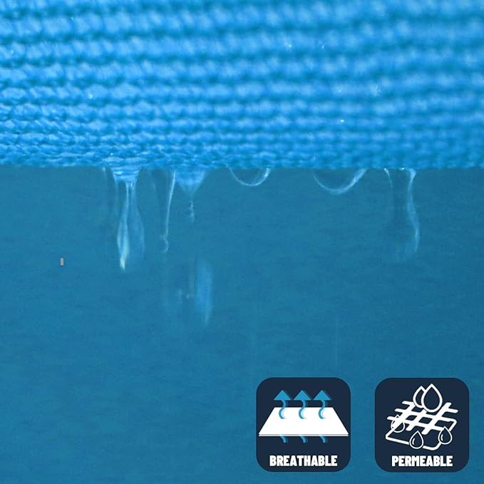 SUNNY GUARD Sun Shade Sail 12'x12'x12' Triangle Turquoise Blue UV...