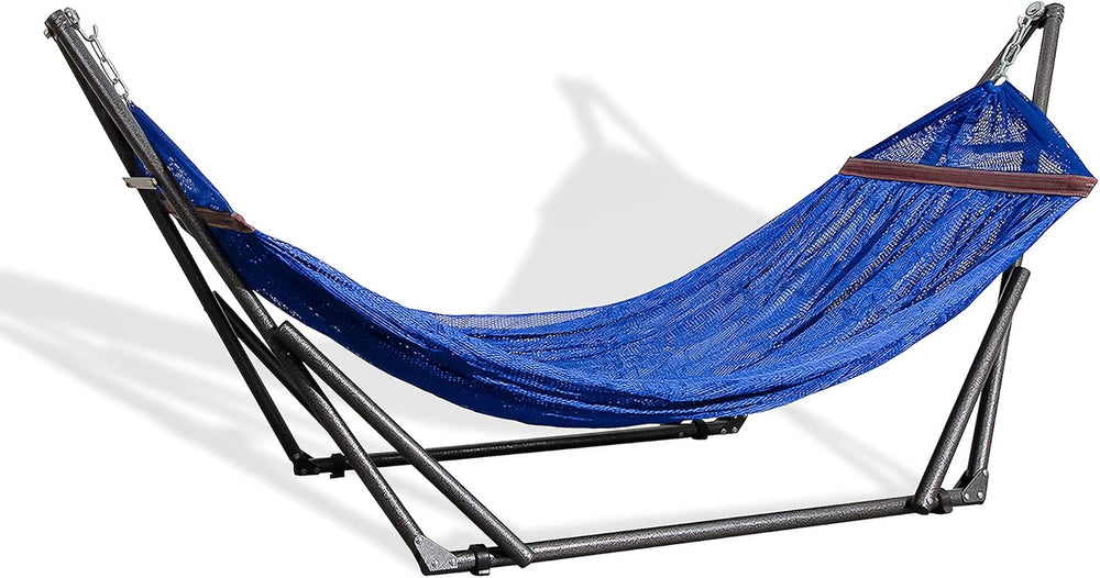 Best Home Fashion Portable Hammock with Collapsible Steel Stand, 600 lbs Capa...