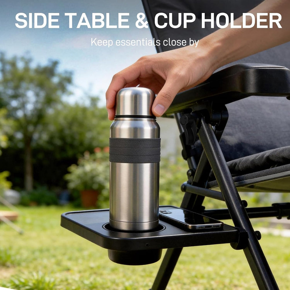 EVER ADVANCED Aluminum Zero Gravity Chair, 2.4" Padded, 350 lb Capacity ...