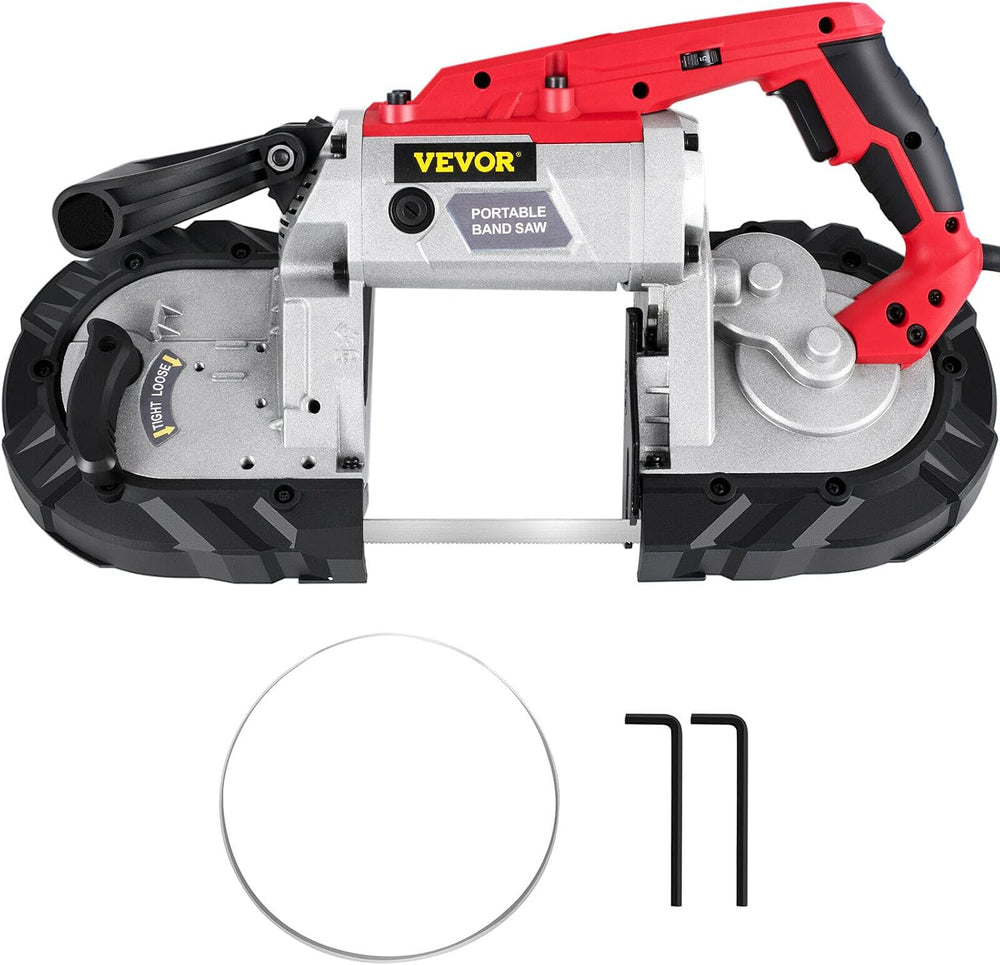 VEVOR Portable Band Saw, 5Inch Cutting Capacity Corded BandSaw, Variable Spee...