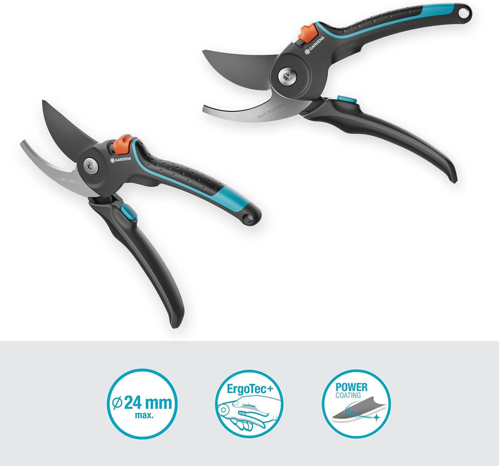 Gardena Secateurs PremiumCut Pro Fresh Wood, Bypass, 24 mm Cutting Diameter, ...