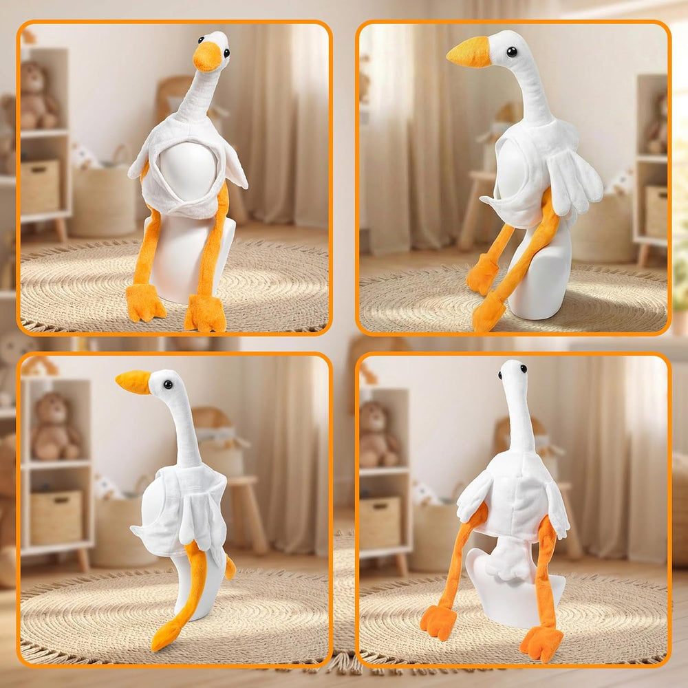 Silly Goose Hat Jumping Hat Moving Wing Party Headwear for Halloween