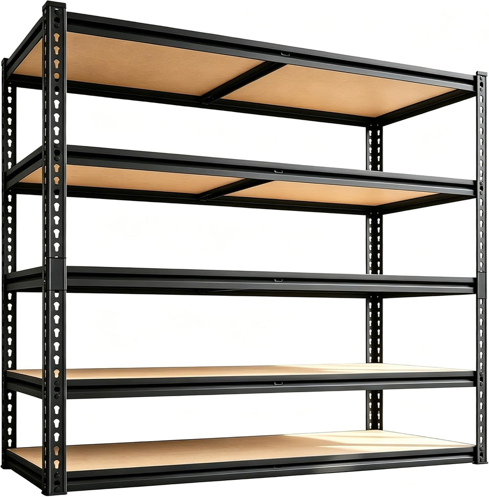 Garvee 5 Tier Heavy Duty Garage Storage Shelves, 48" W x 24" D x 72...