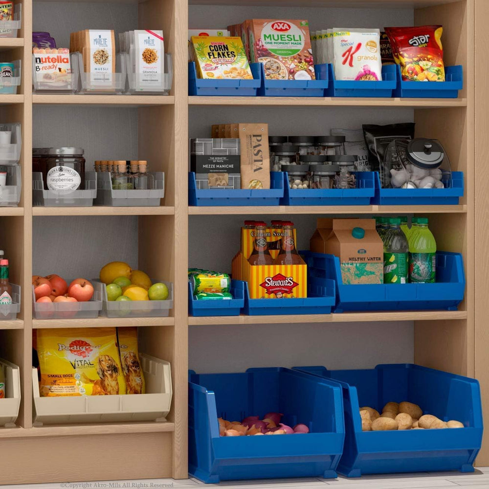 Akro-Mils 30164 Heavy Duty Plastic Shelf Bins, 24"x 6.5"x 4", ...