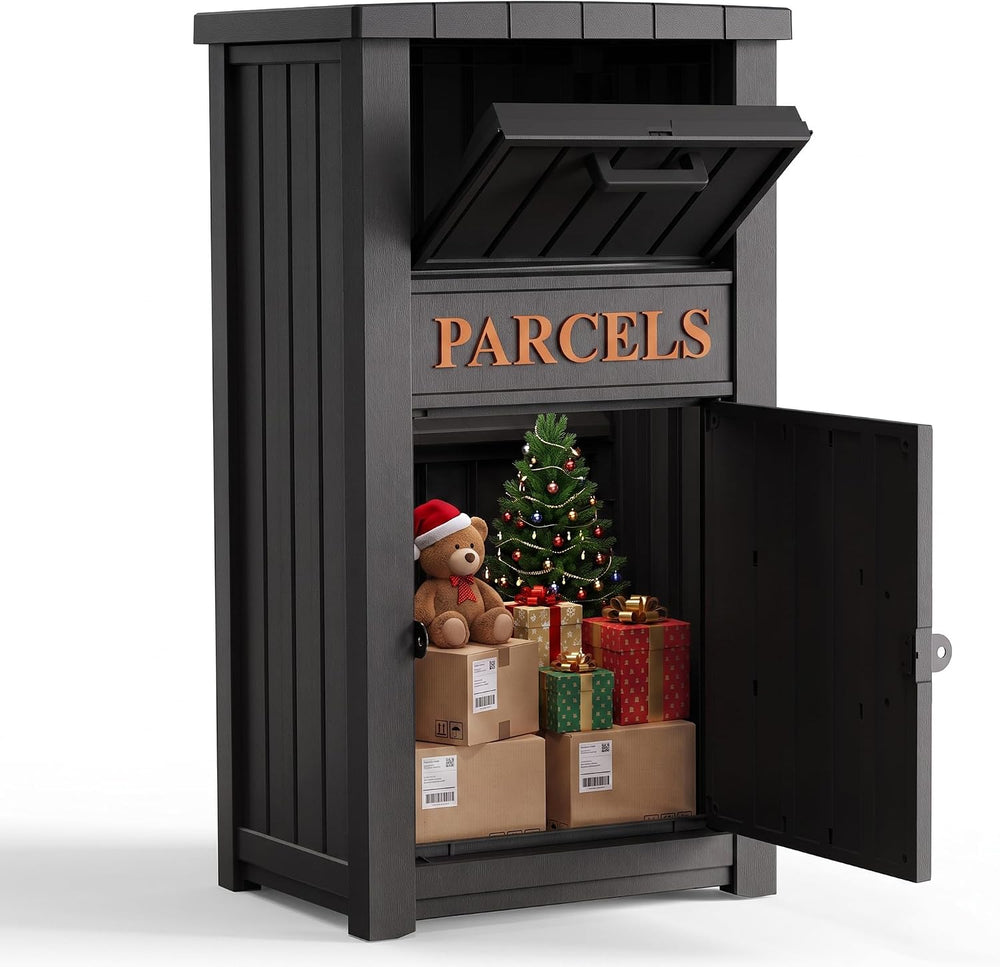 Package Delivery Boxes for Outside, 120 Gallon Deck Boxes for Outdoor