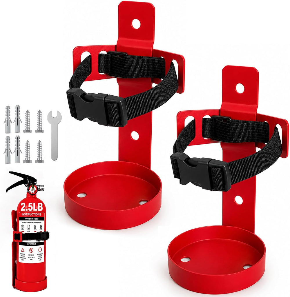 2.5LB Fire Extinguisher Wall Mount Bracket - Heavy Duty Quick Release Holder ...