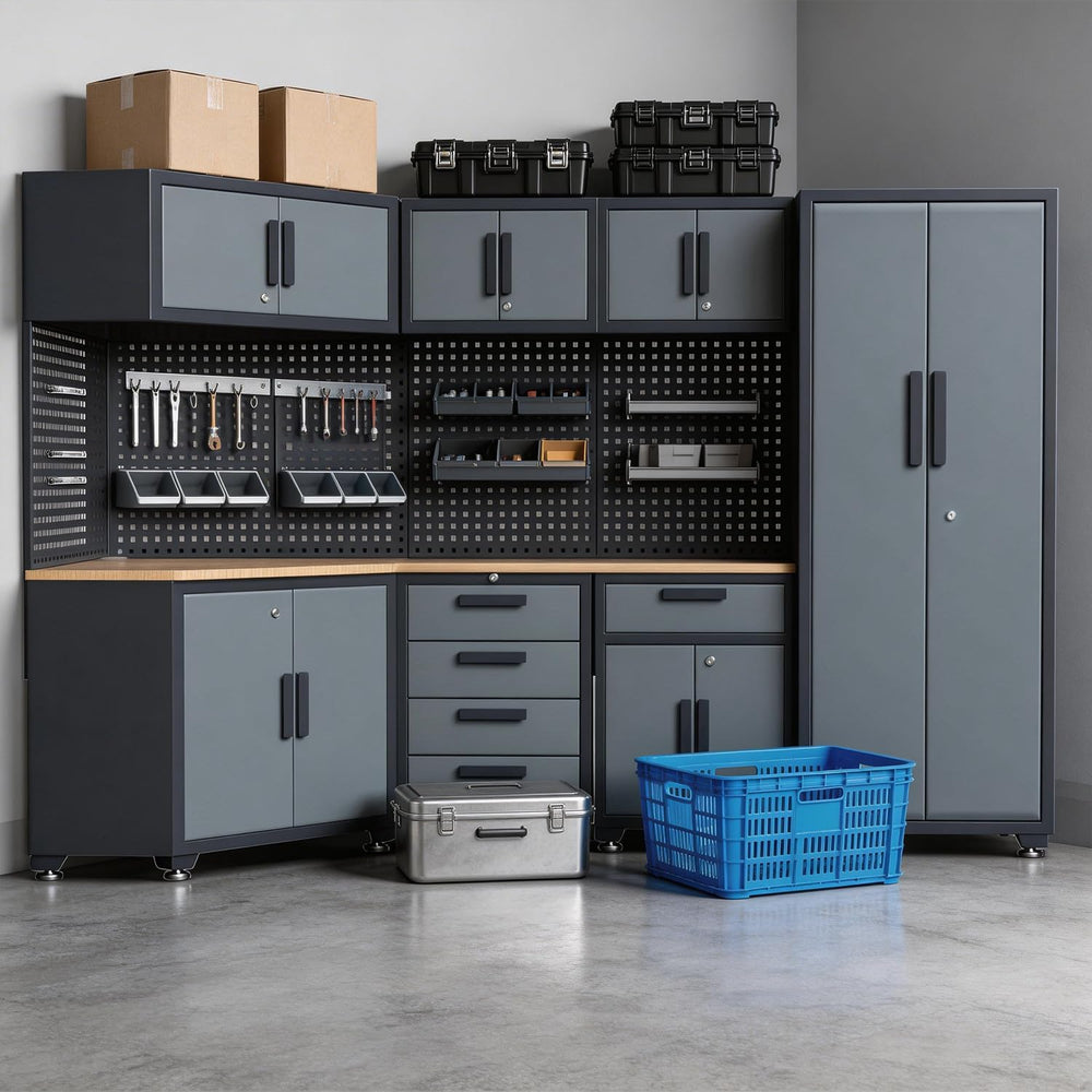 16PCS Garage Storage Cabinet System