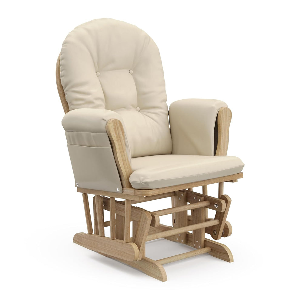 Storkcraft Premium Hoop Glider & Ottoman, Natural/Beige