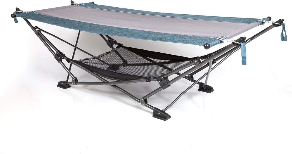 MacSports Collapsible Portable Folding Hammock with Removable Canopy - Includ...