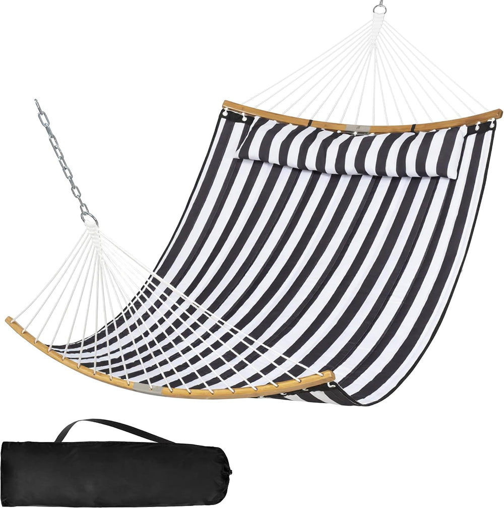Hammocks for Outside Tree Hammock for Outdoor, Black Stripes
