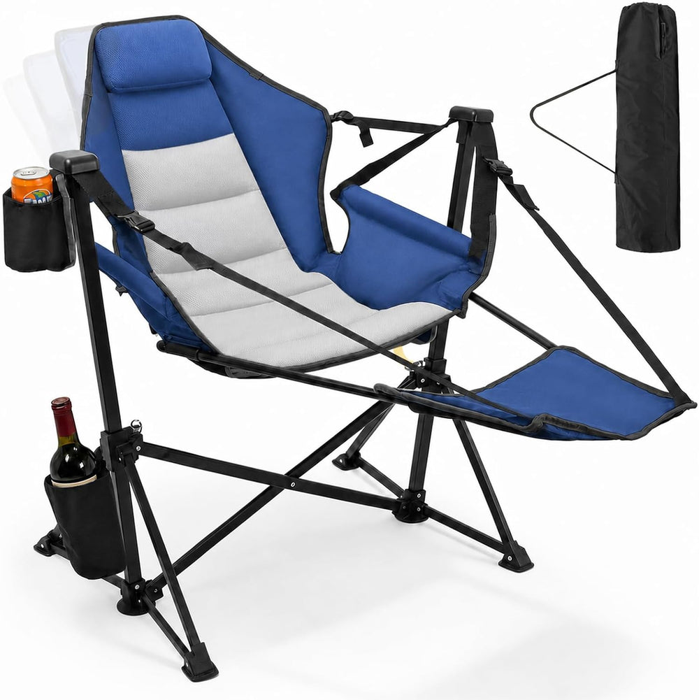 Hammock Camping Chair with Footrest, Oversized Swinging Chairs
