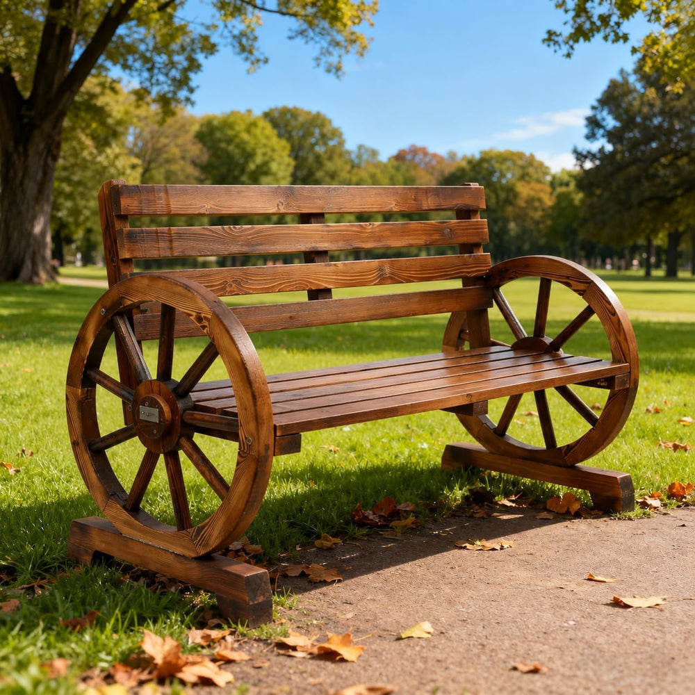 41" Wood Outdoor Bench, Outside Benches for Garden,Patio,Front Porch, Pa...