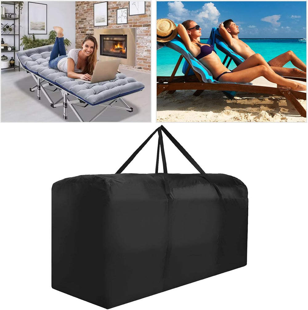 Patio Cushion Storage Bag Waterproof Extra Large Protective Zippered Outdoor ...