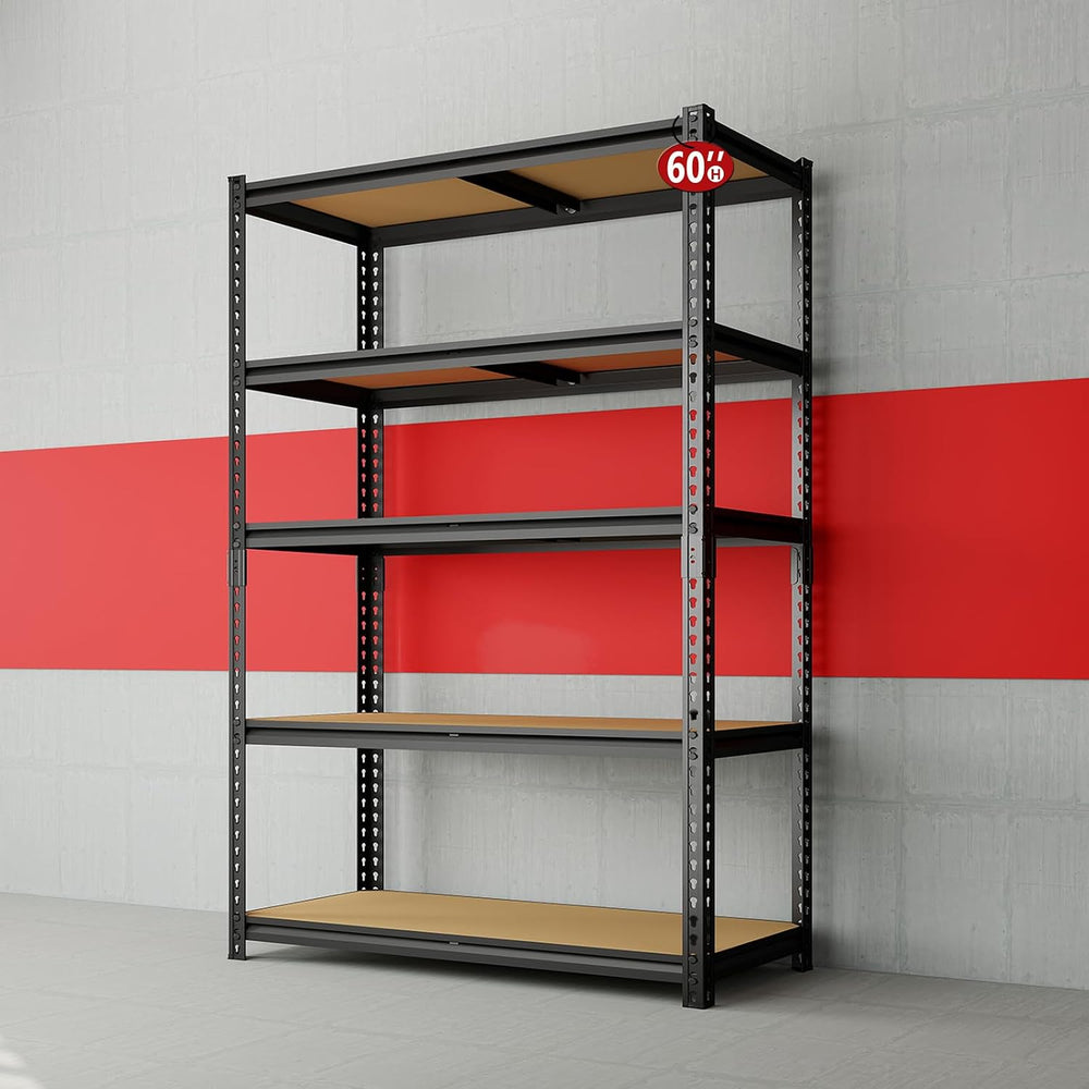Heavy Duty Garage Shelving,5-Tier Garage Storage Shelves,2400LBS Storage Shel...