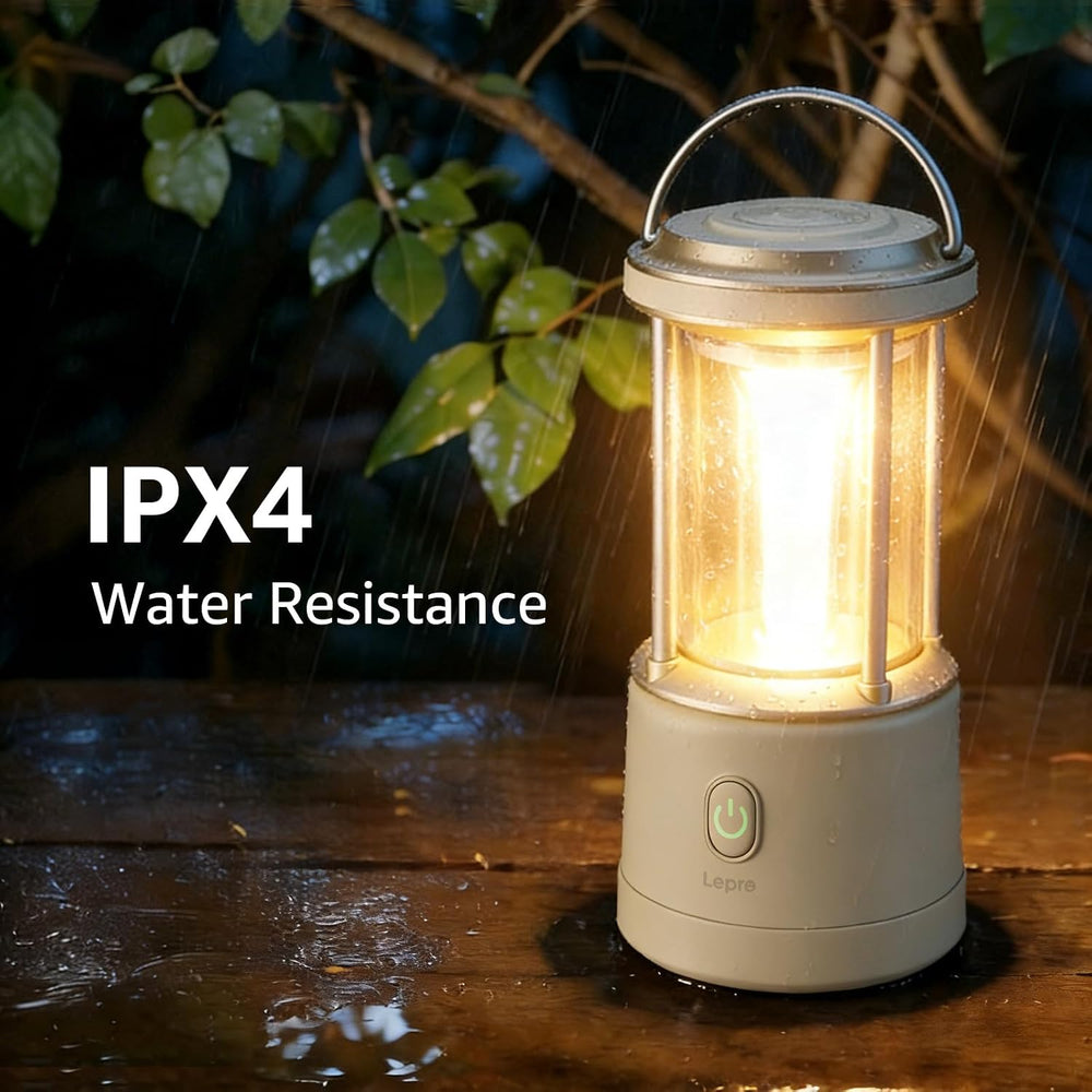 Lepro 1100LM Battery Powered LED Camping Lantern, Waterproof Tent Light with ...