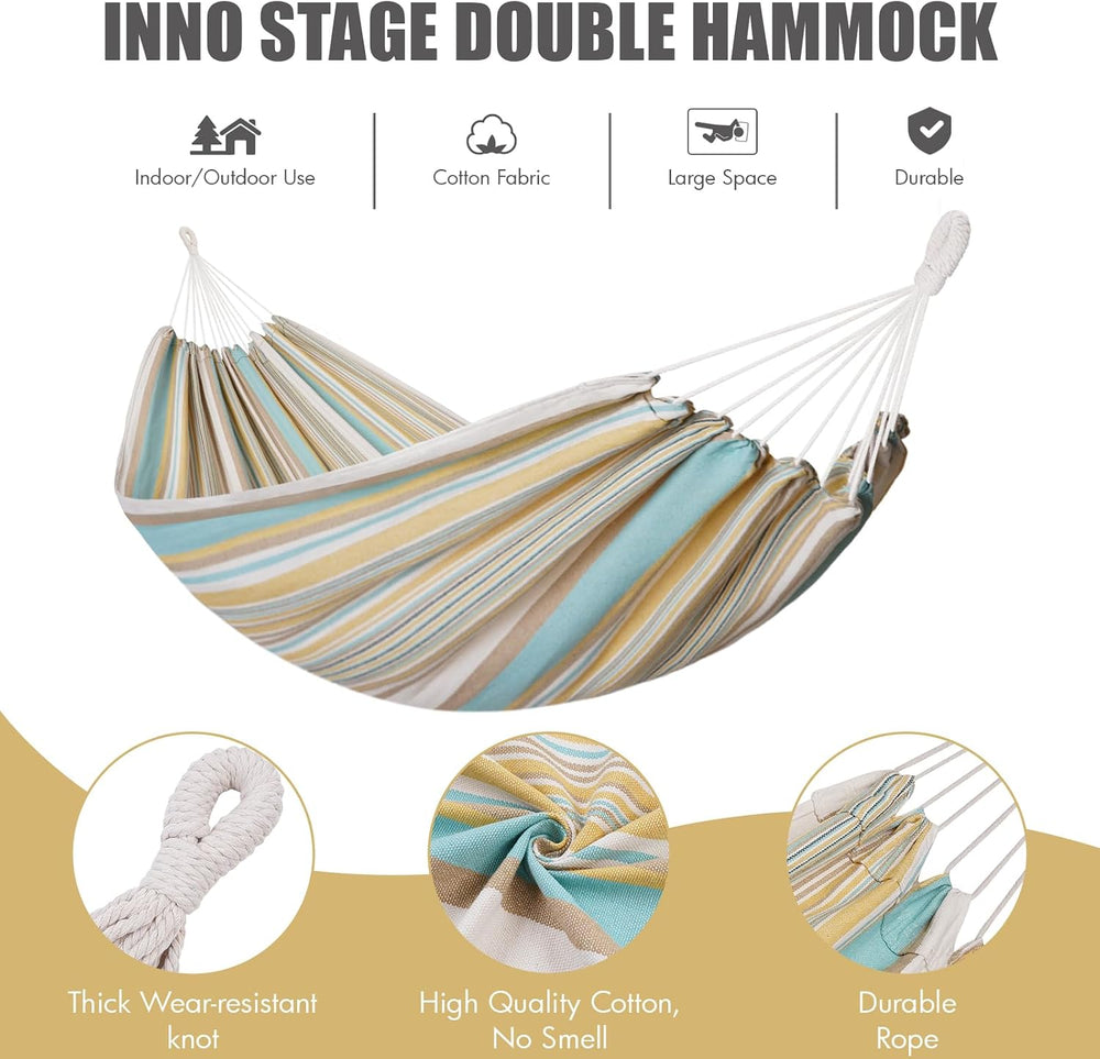 INNO STAGE Double Hammock with Tree Straps, Extra Large 2 Persons Hammock