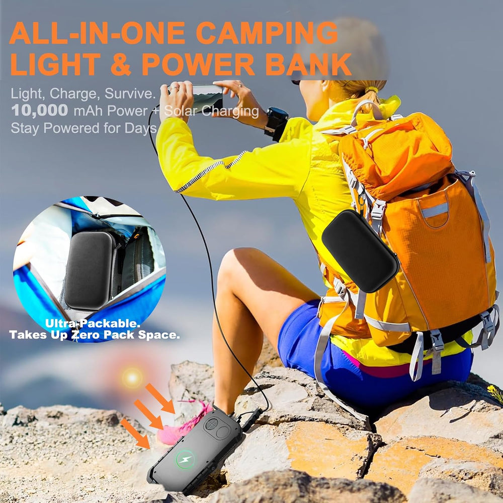 Camping Lantern LED Rechargeable - up to 120+ Hours, 10000mAh Portable Campin...