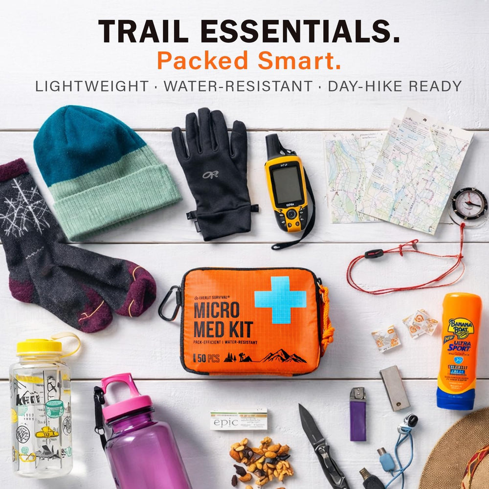 EVERLIT Mini First Aid Kit [3-Pack], Ultralight Compact Water-Resistant Hiker...