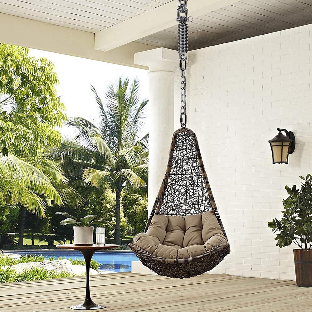 Hammock Chair Hanging Kit, Heavy Duty Swing Hanger with Spring and 39" C...