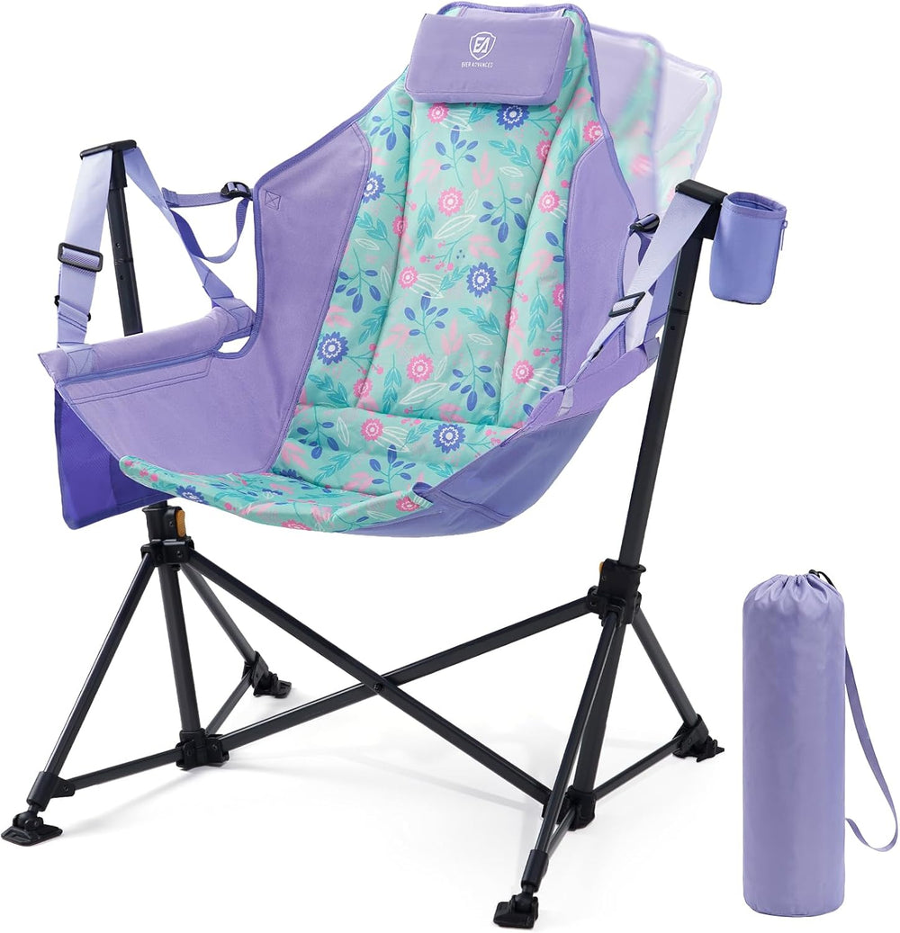 EVER ADVANCED Hammock Camping Chair, Oversized Heavy Duty Swing Chair with De...