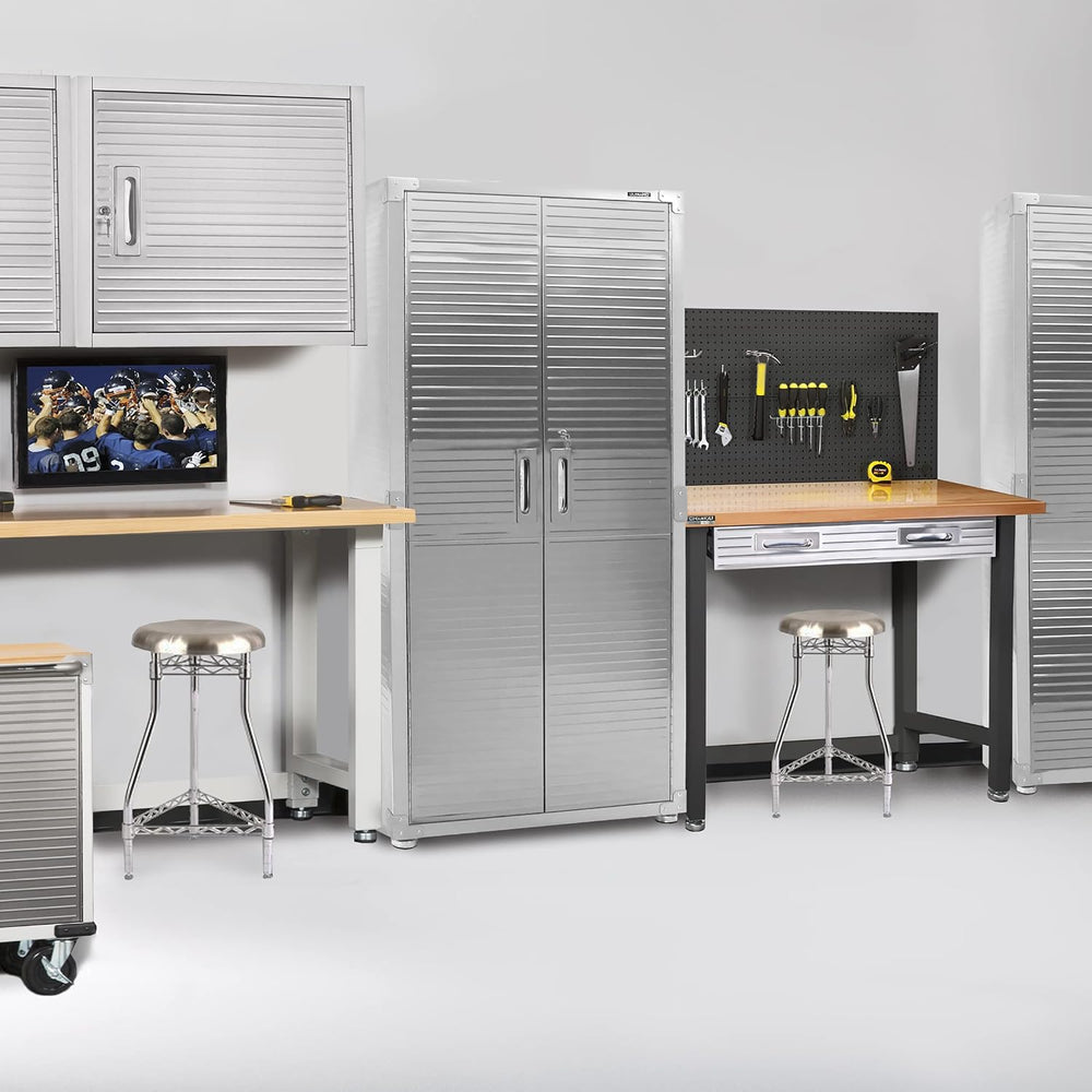 Seville Classics UltraHD Solid Steel Lockable Metal Storage Cabinet Locker Or...