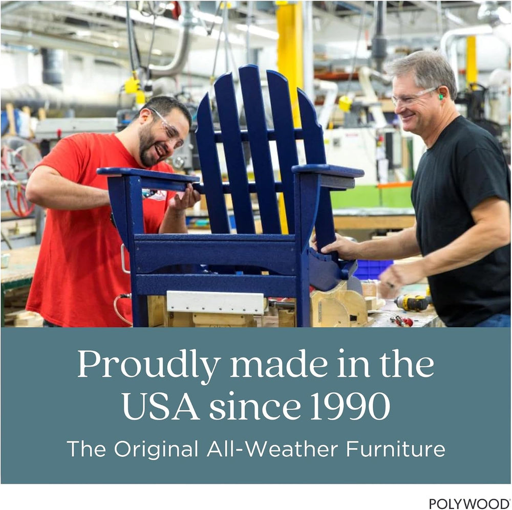 POLYWOOD AD5030LE Classic Folding Adirondack Chair, Lemon