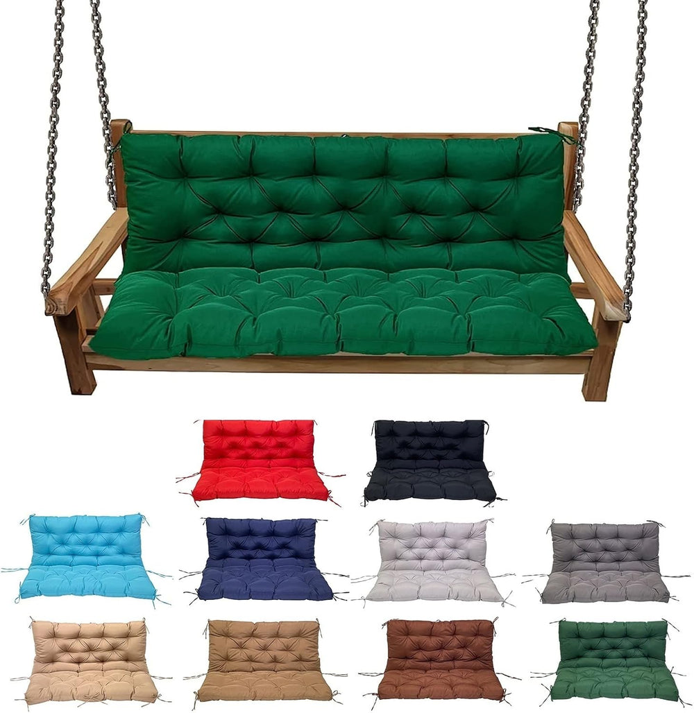 Swing Cushion Replacement Outdoor Porch Waterproof Bench Cushion 2-3 Seater W...