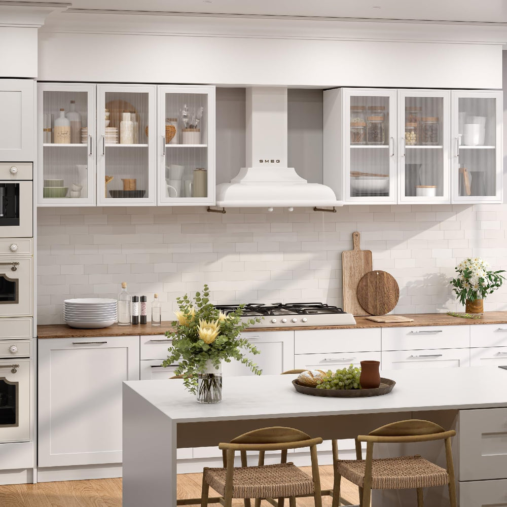 36''W Wall Cabinets for Laundry Room, Acrylic Glass Wall Mounted Stor...
