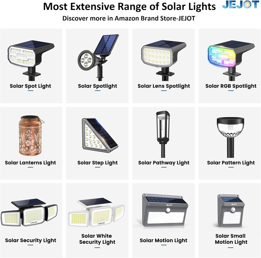 JEJOT 6 Pack Solar Step Lights Outdoor Waterproof, Solar Stair Lights,Gray