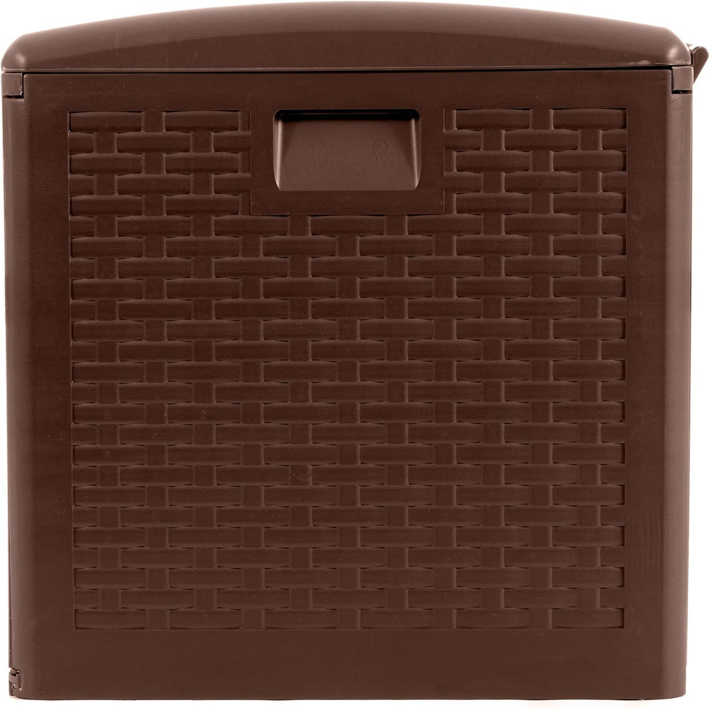 Plastic Development Group Outdoor Deck Box, Standard Close, Java, 73 Gal