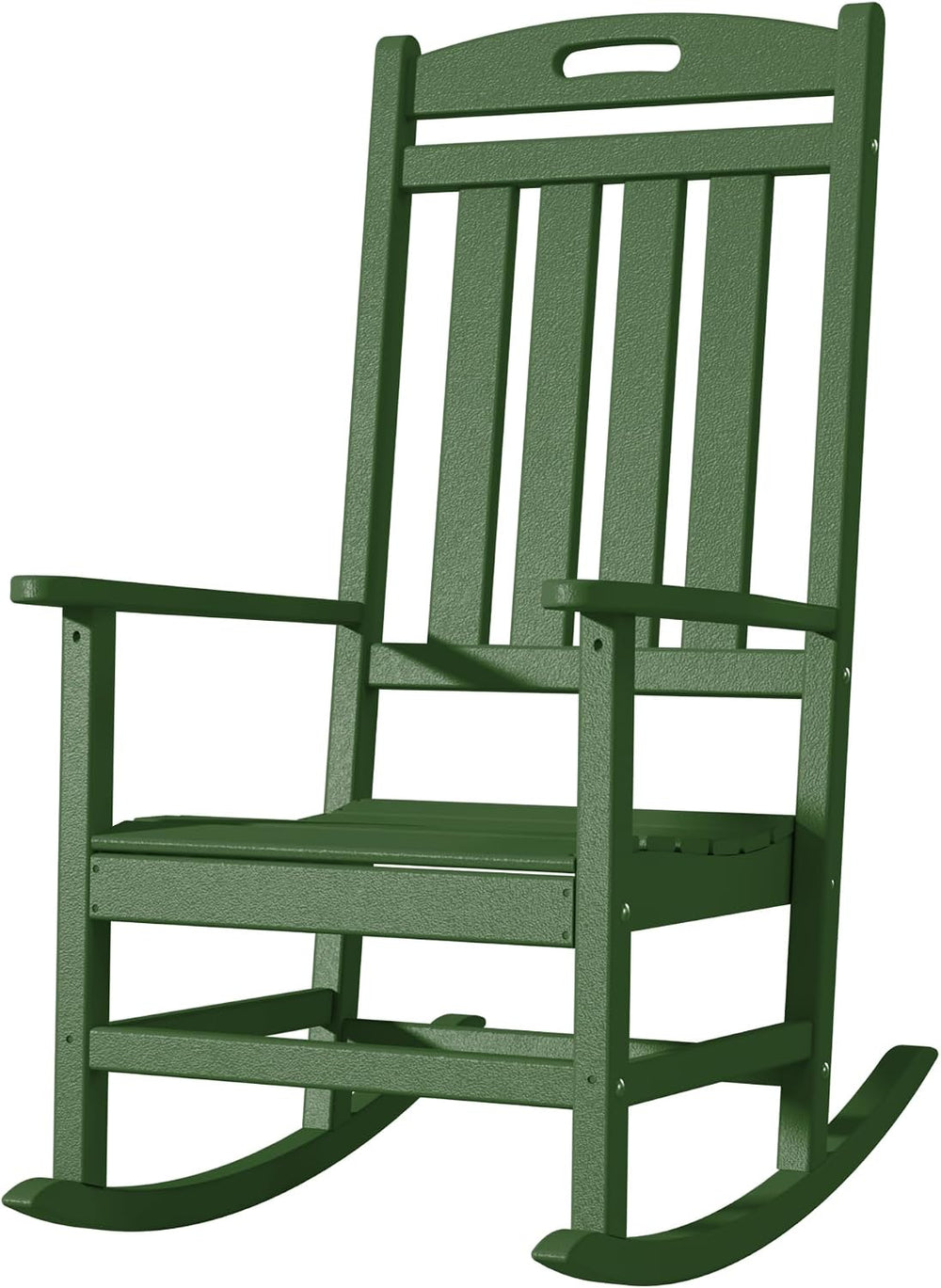 Outdoor Rocking Chair, All-Weather Resistant Poly Lumber Chair