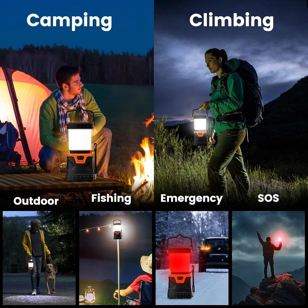 LED Camping Lantern Rechargeable,1000LM, Portable with 5 Ligth Modes, IP44 Wa...
