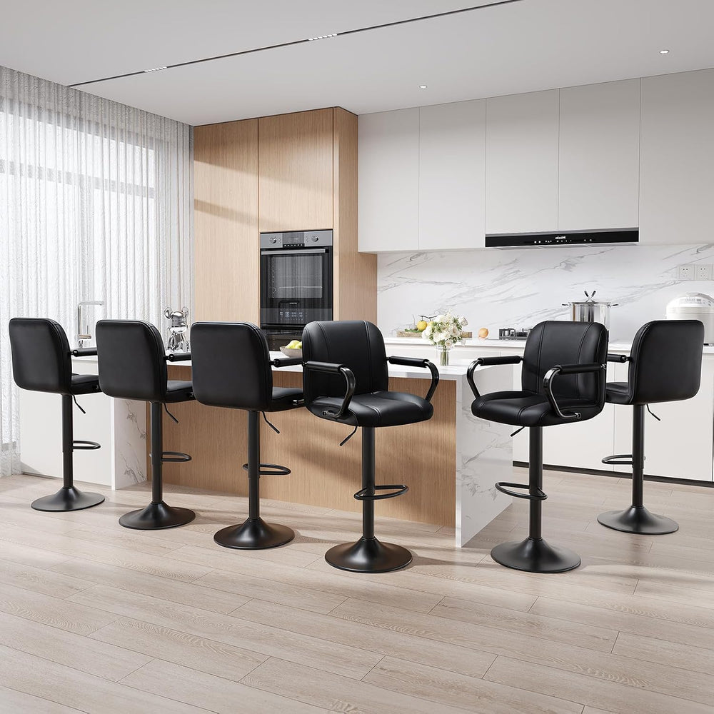 MALOL 6PCS Bar Stools Set,High Chairs for Kitchen Island,Adjustable Sillas de...