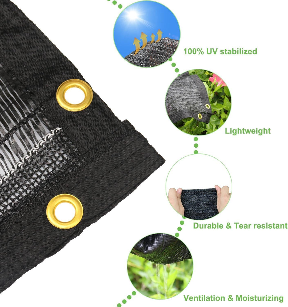 Mklsit 40% Shade Cloth for Garden, 20x20 FT Breathable Sun Shade Mesh Tarp
