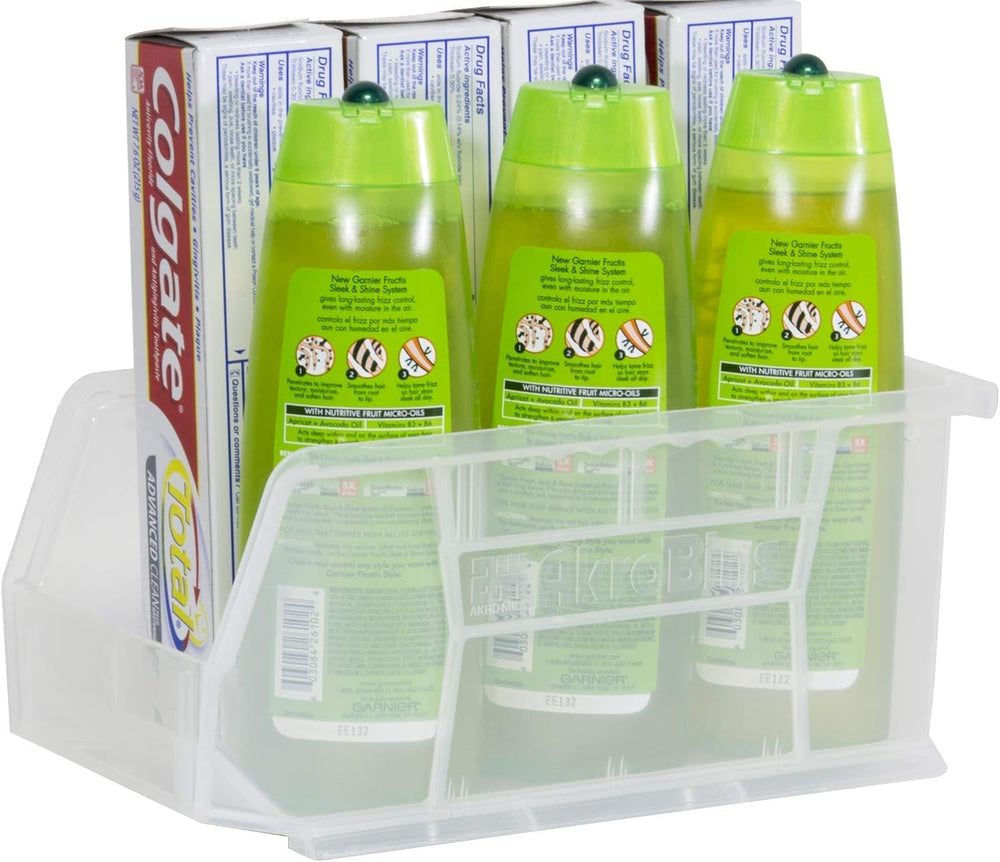 Akro-Mils 30230 AkroBins Plastic Storage Bins, 11"x5"x5", Clea...