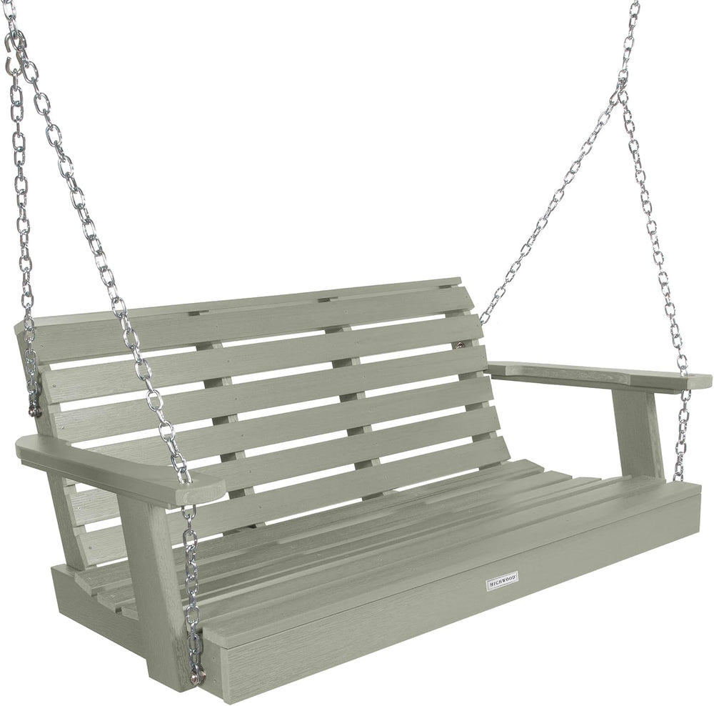 Highwood Weatherly Porch Swing, 4 Feet, Eucalyptus