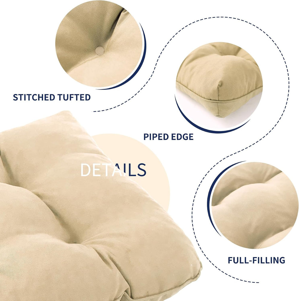 IPYNBAP Outdoor Bench Cushion, 48x18x5 Inch, Beige