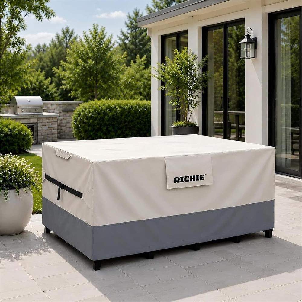 Outdoor Patio Furniture Cover, Heavy Duty Waterproof Dining Table and Chair S...
